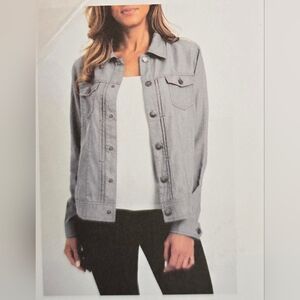 Tahari Charcoal Gray Lightweight Outwear, Size M NWT